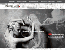 Tablet Screenshot of galerie-lueck.de